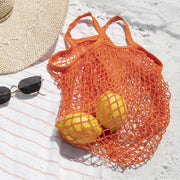 Eco-Cotton String Bag in Sunset Orange - NVBL