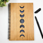 BUMBLE AND BIRCH LASER ART Moon Phases Wood Journal NBVL