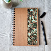 BUMBLE AND BIRCH LASER ART Floral Cut-Out Wood Journal - NVBL